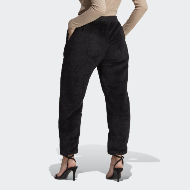 Pantalón Adidas Essentials+ Fluffy Teddy Negro