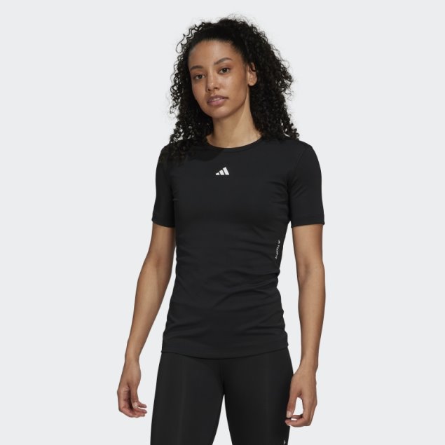 Camiseta De Entrenamiento Techfit Negra Adidas