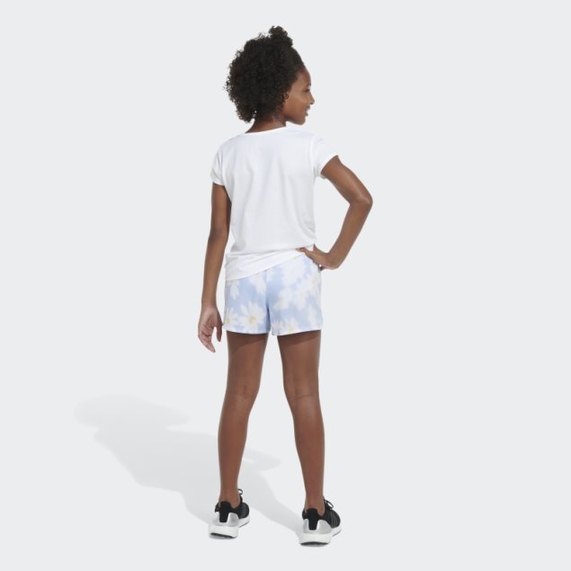 Aop Wovn Pacer Short23 Adidas Azul Amanecer