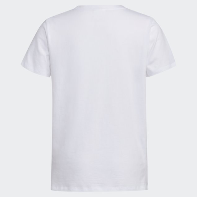 Adidas Camiseta Blanca Con Ventilación