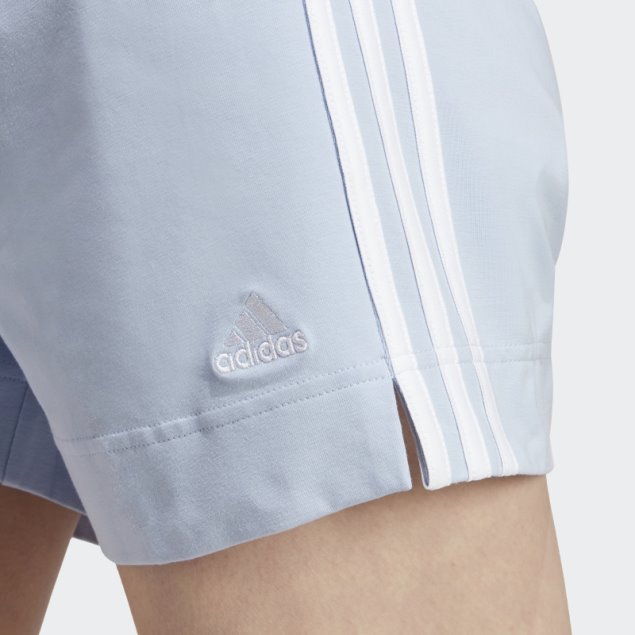 Pantalón Corto Adidas Essentials Slim 3 Rayas Azul Amanecer