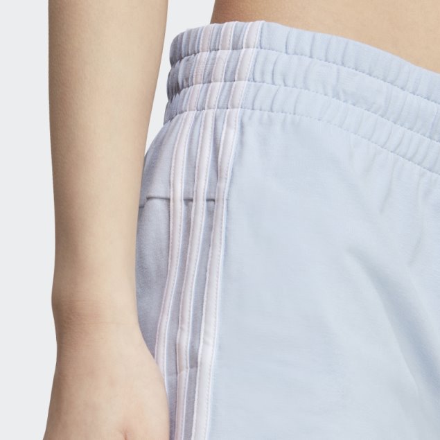Pantalón Corto Adidas Essentials Slim 3 Rayas Azul Amanecer