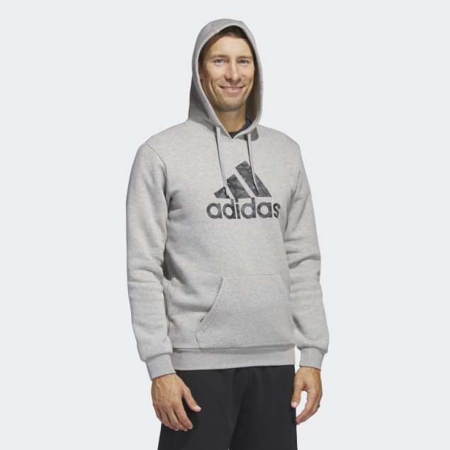 Sudadera Con Capucha Sportswear Camo Adidas Gris Medio