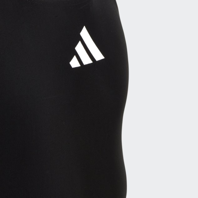 Traje De Baño Negro Con Logo Pequeño Sólido De Adidas