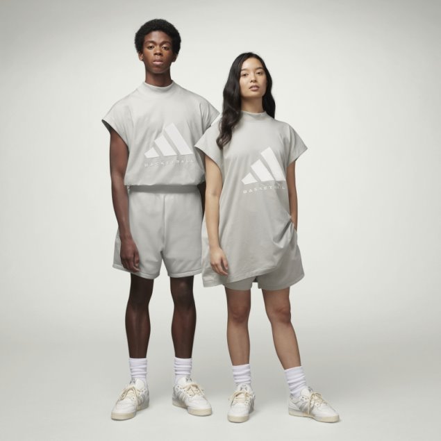 Camiseta De Baloncesto Adidas Gris Metal