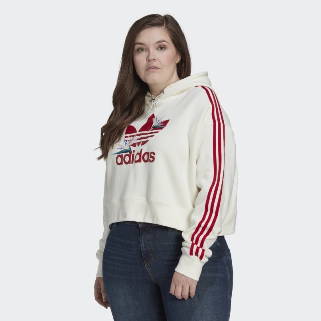 Thebe Magugu Sudadera Con Capucha (tallas Grandes) Blanco Adidas