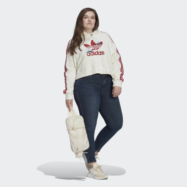 Thebe Magugu Sudadera Con Capucha (tallas Grandes) Blanco Adidas