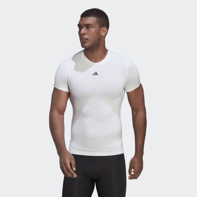 Camiseta De Entrenamiento Techfit Adidas Blanca