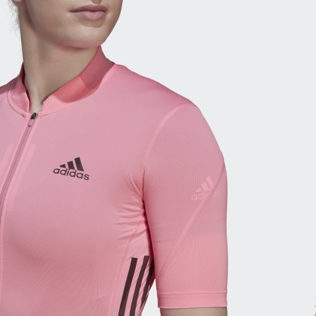 Maillot Ciclista Manga Corta Rosa Adidas