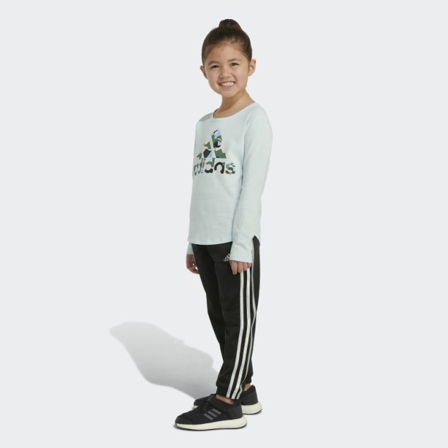 Camiseta Azul De Manga Larga Con Cuello Redondo 23 Adidas