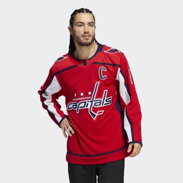Rojo Capitales Overechkin Primera Equipación Auténtica Camiseta Adidas