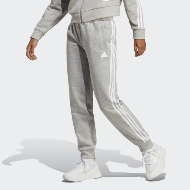 Pantalones Future Icons 3-Stripes Regular Gris Medio Adidas