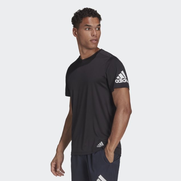 Camiseta Negra Adidas Run It