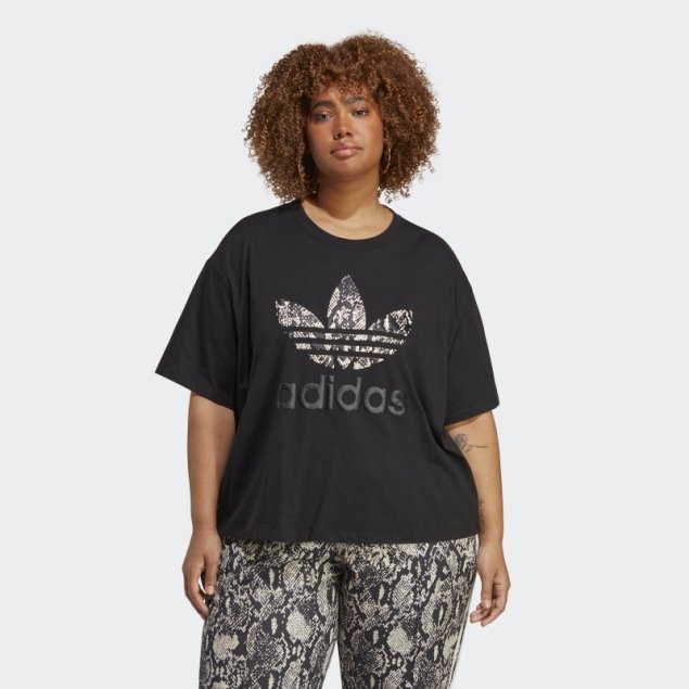 Camiseta Gráfica (talla Grande) Negra Adidas