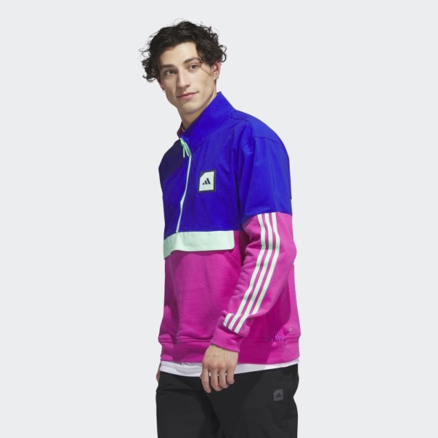 Adidas Adicross 1/2-zip Golf Anorak Azul
