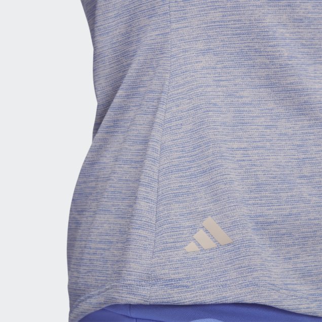 Polo De Golf Sin Mangas Con Cuello Alto Jaspeado Essentials Adidas Azul