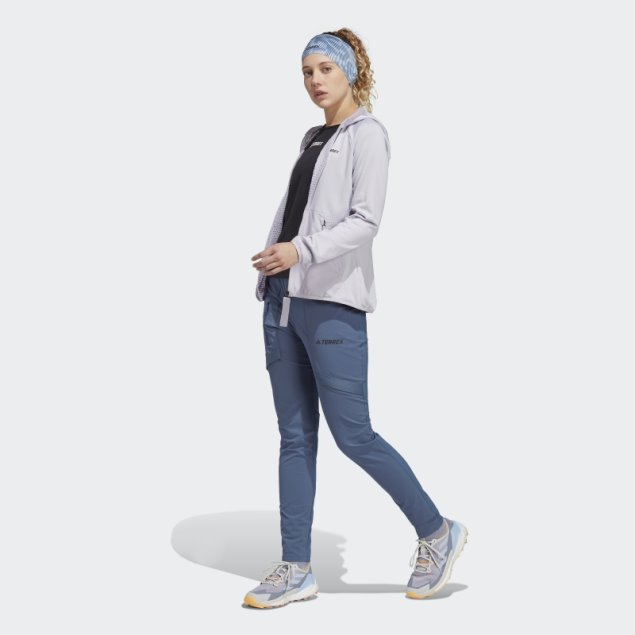 Adidas Terrex Tech Flooce Light Chaqueta De Senderismo Con Capucha Plata Amanecer