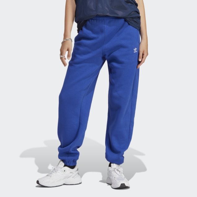 Joggers Adidas Essentials De Forro Polar Azul