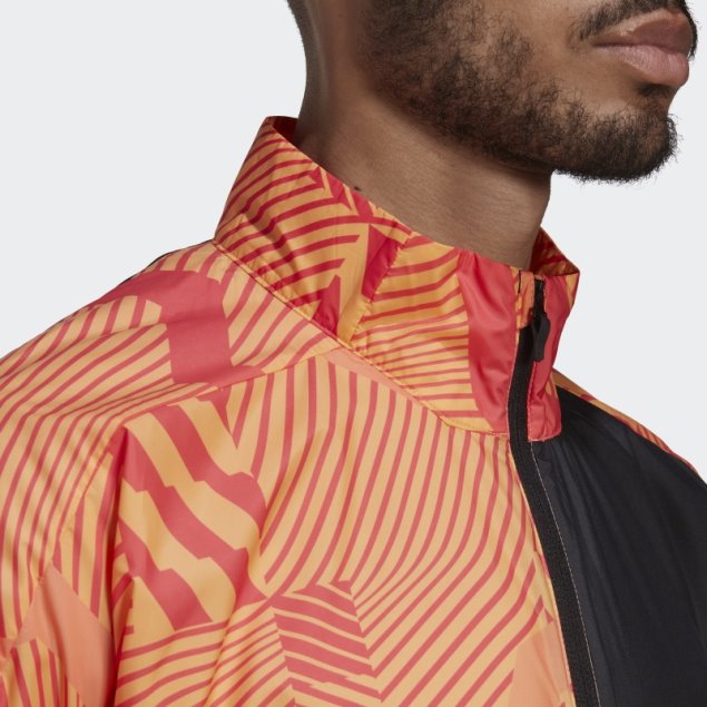 Chaqueta Cortavientos Estampada Terrex Trail Running Bca Lila Adidas