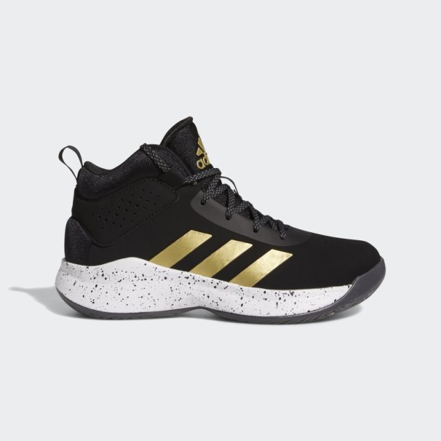 Negro Adidas Cross Em Up 5 Zapatos De Ancho