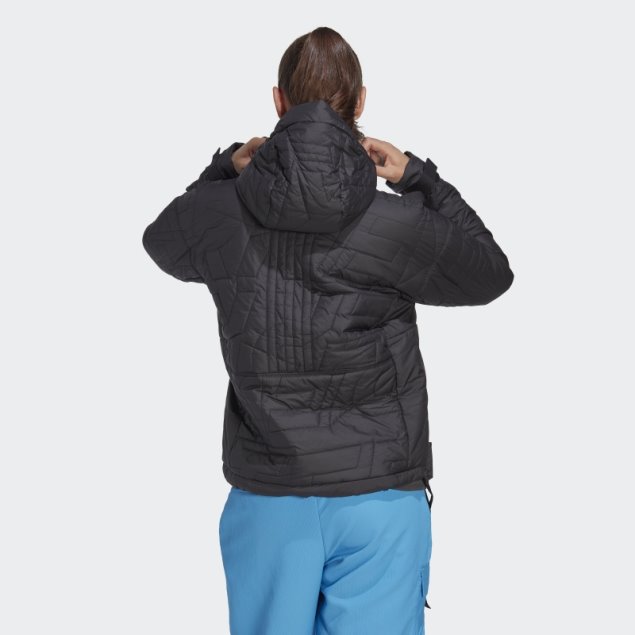 Caliente Adidas Terrex Hecho Para Ser Rehecho Padded Anorak Negro