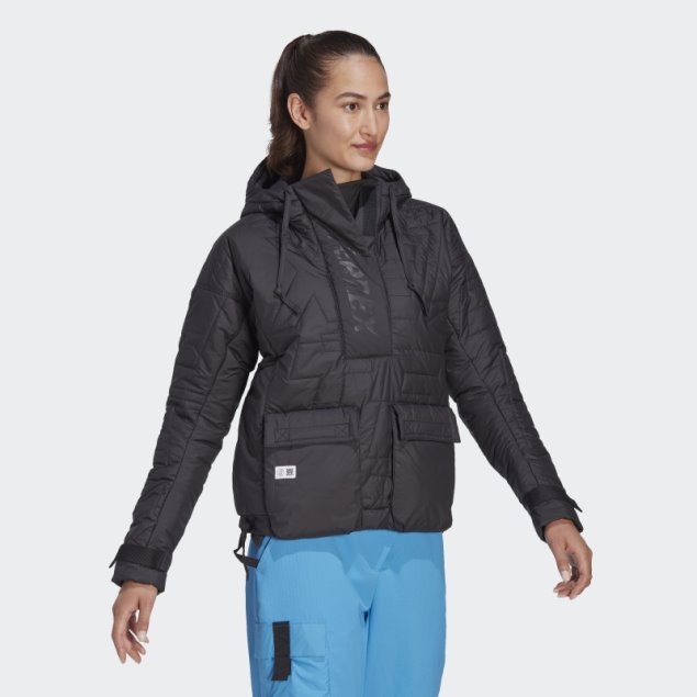 Caliente Adidas Terrex Hecho Para Ser Rehecho Padded Anorak Negro