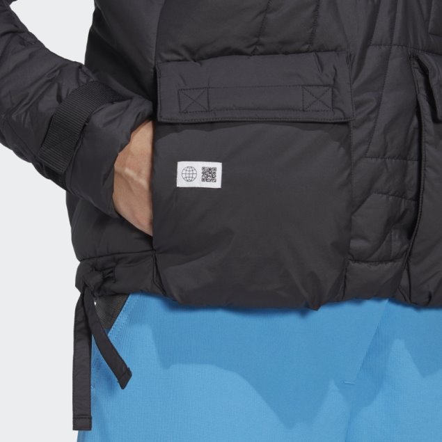 Caliente Adidas Terrex Hecho Para Ser Rehecho Padded Anorak Negro