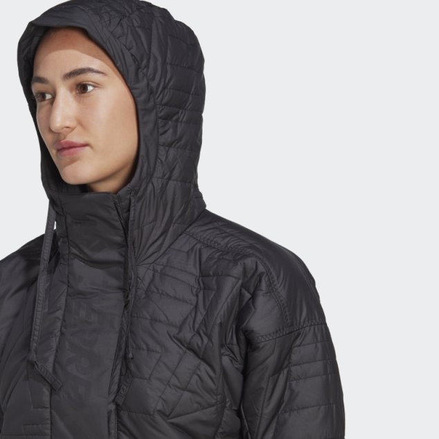 Caliente Adidas Terrex Hecho Para Ser Rehecho Padded Anorak Negro