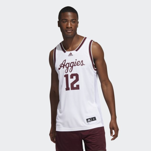 Camiseta Adidas Aggies Swingman Blanca