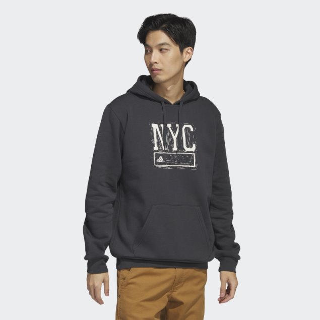 Adidas Nyc Graphic Sudadera Con Capucha Carbono