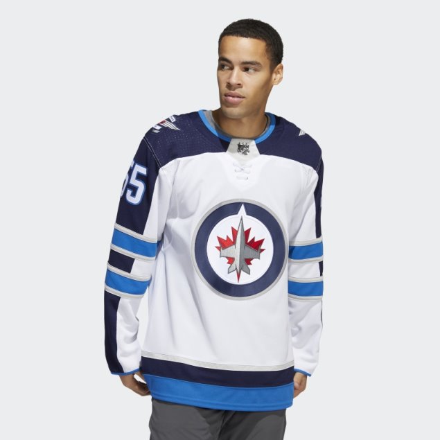 Camiseta Blanca Jets Scheifele Visitante Autentica Adidas