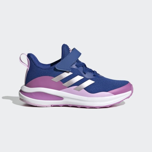 Adidas Fortarun Sport Zapatillas De Running Con Cordones Elásticos Y Tira Superior En Azul