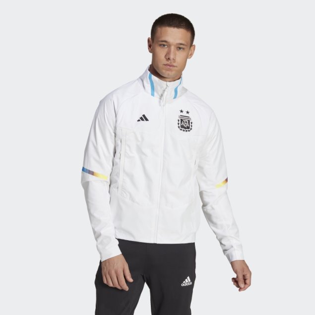 Adidas Argentina Game Day Himno Chaqueta Blanca