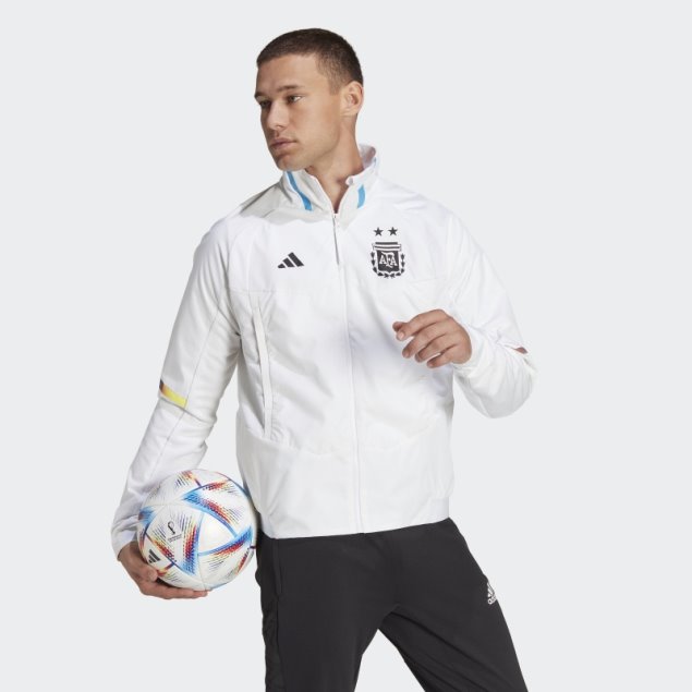 Adidas Argentina Game Day Himno Chaqueta Blanca