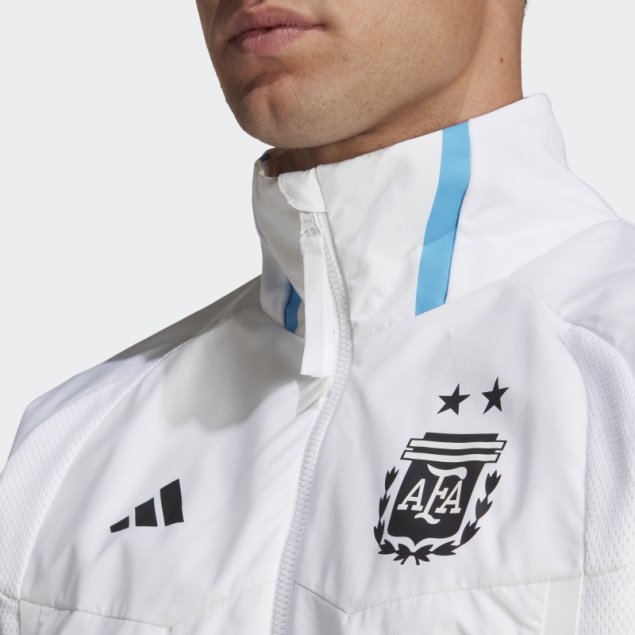 Adidas Argentina Game Day Himno Chaqueta Blanca