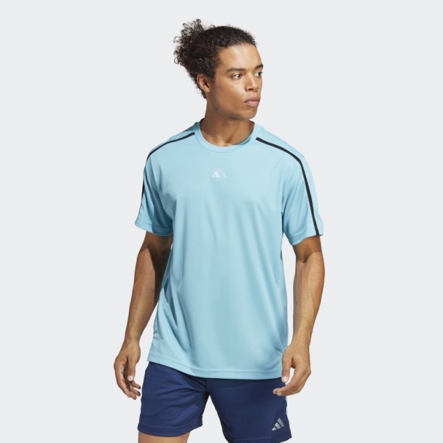 Adidas Camiseta Azul De Entrenamiento