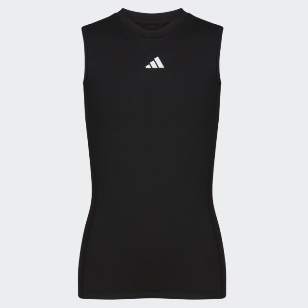 Top Sin Mangas Adidas Techfit Negro