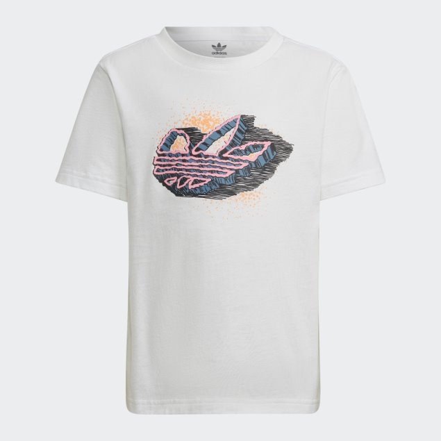 Camiseta Gráfica Adidas Blanca