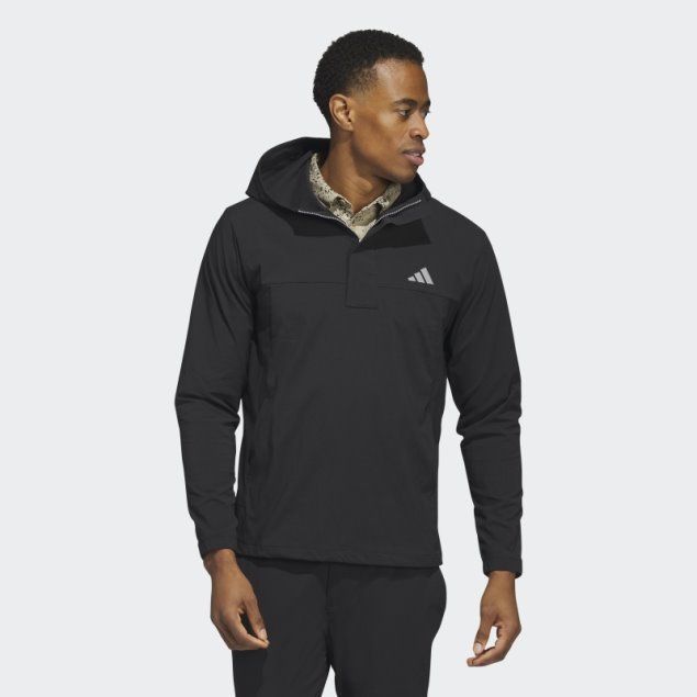 Adidas Ripstop 1/4-zip Golf Sudadera Con Capucha Negro