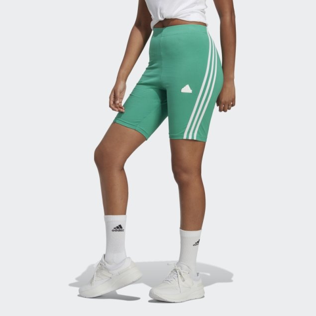 Shorts Ciclistas Adidas Court Verde Future Icons 3 Rayas
