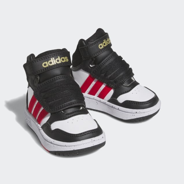 Elegantes Zapatos Negros Adidas Hoops Mid