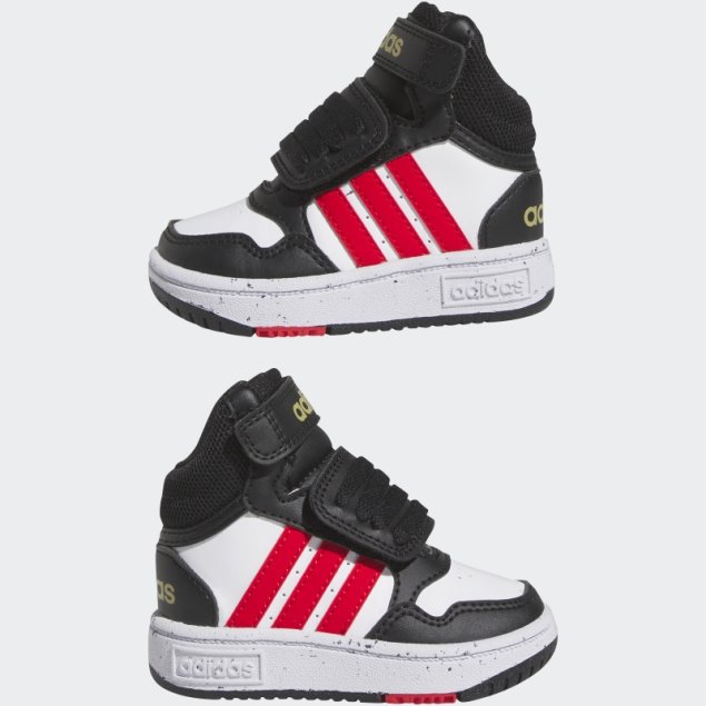 Elegantes Zapatos Negros Adidas Hoops Mid