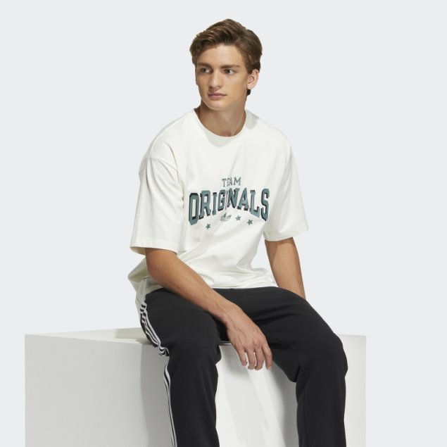 Camiseta Adidas Modern Collegiate Slogan Blanco