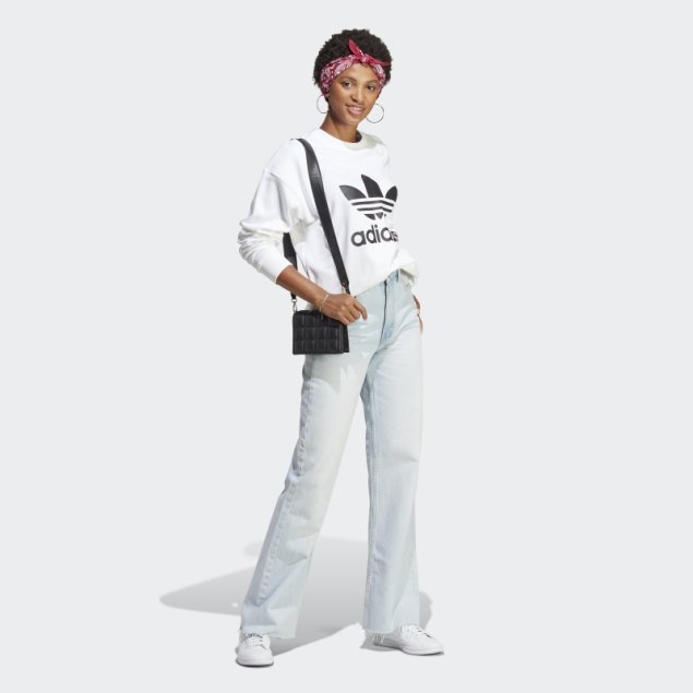 Sudadera Con Capucha Trefoil Blanco Adidas Con Estilo