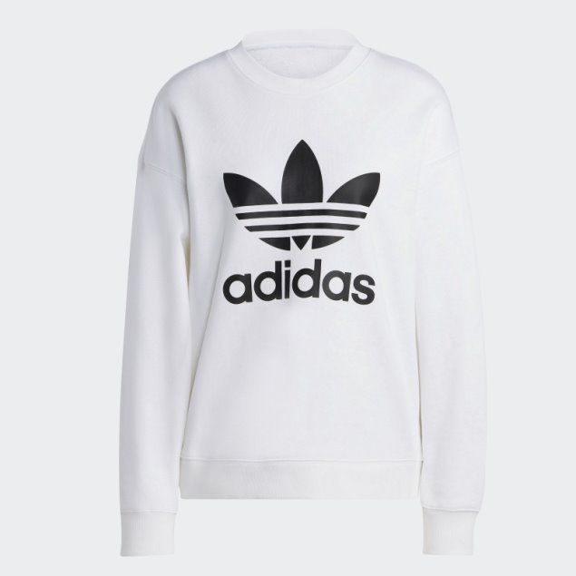 Sudadera Con Capucha Trefoil Blanco Adidas Con Estilo