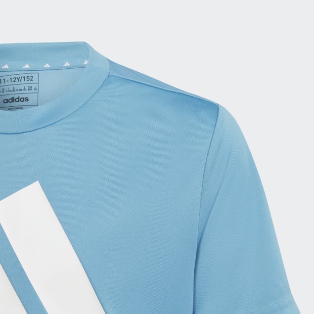 Camiseta Adidas Train Essentials Aeroready Logo Regular-fit Azul