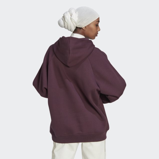 All Szn Fleece Boyfriend Hoodie Granate Adidas