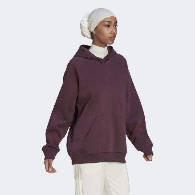 All Szn Fleece Boyfriend Hoodie Granate Adidas