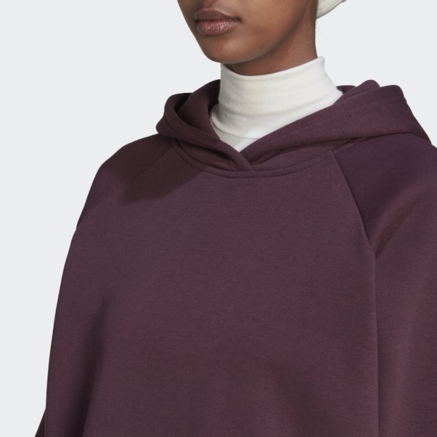 All Szn Fleece Boyfriend Hoodie Granate Adidas