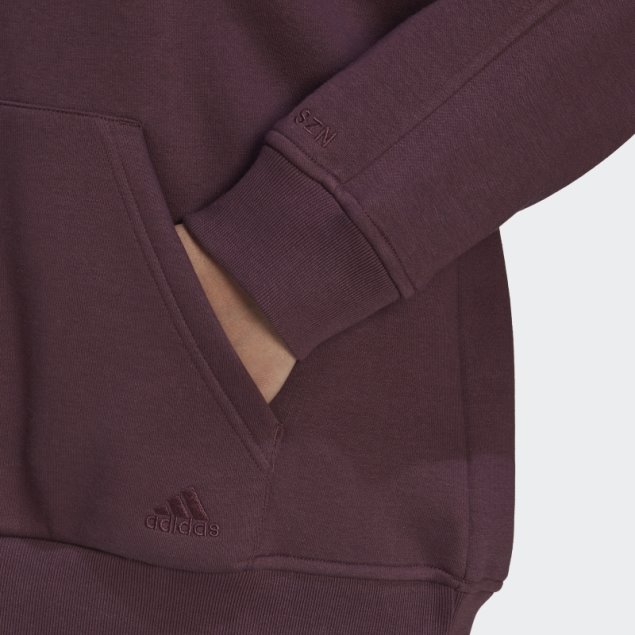 All Szn Fleece Boyfriend Hoodie Granate Adidas